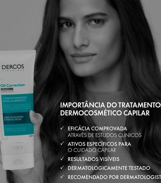 Condicionador Reequilibrante Oil-Correction Com Ceramida R e Zinco PCA 200ml - Imagem 8