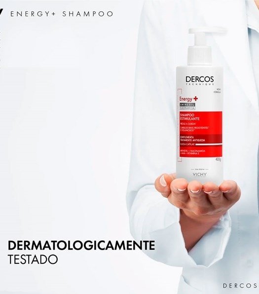 DERCOS Shampoo Estimulante Antiqueda Energy+ 400g - Imagem 9